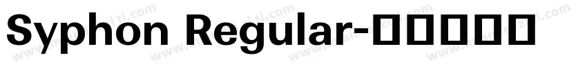 Syphon Regular字体转换